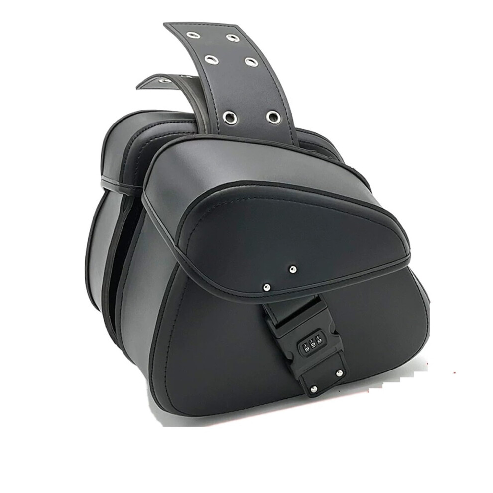Waterproof Large Capacity Motorcycle Saddle Bags And Pannier Bags For Tail Rear Luggage Black 9347817866698