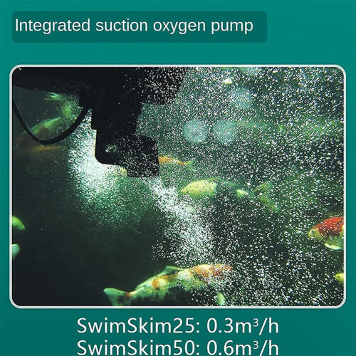 Pool Skimmer Automatic Floating Surface Cleaner with Leaf Basket for Pools and Ponds 2
