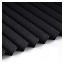 Self Adhesive Blinds Light Filtering Pleated Paper Shades For Window 60 W X 180 L Cm Black With Clips
