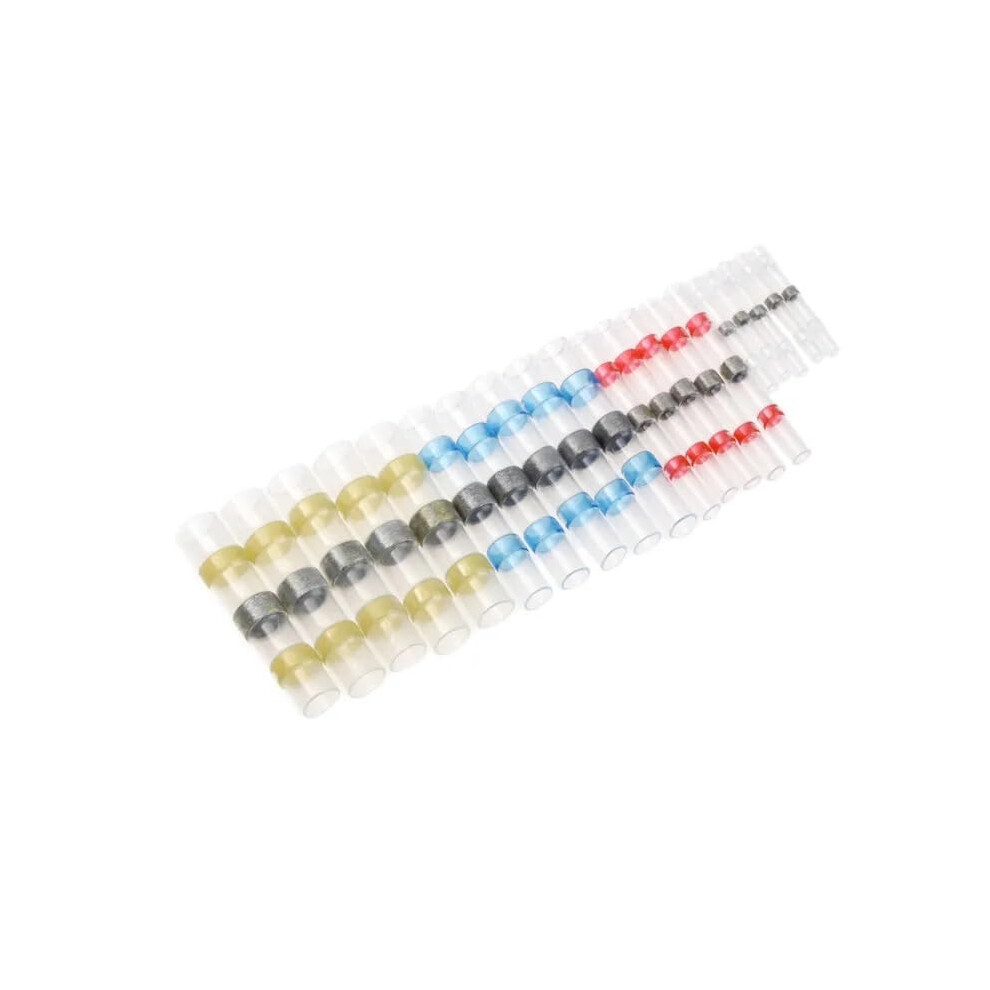 200Pcs Heat Shrink Solder Connectors Waterproof Insulated Wire Butt Sleeves Assortment Kit 9187378623961