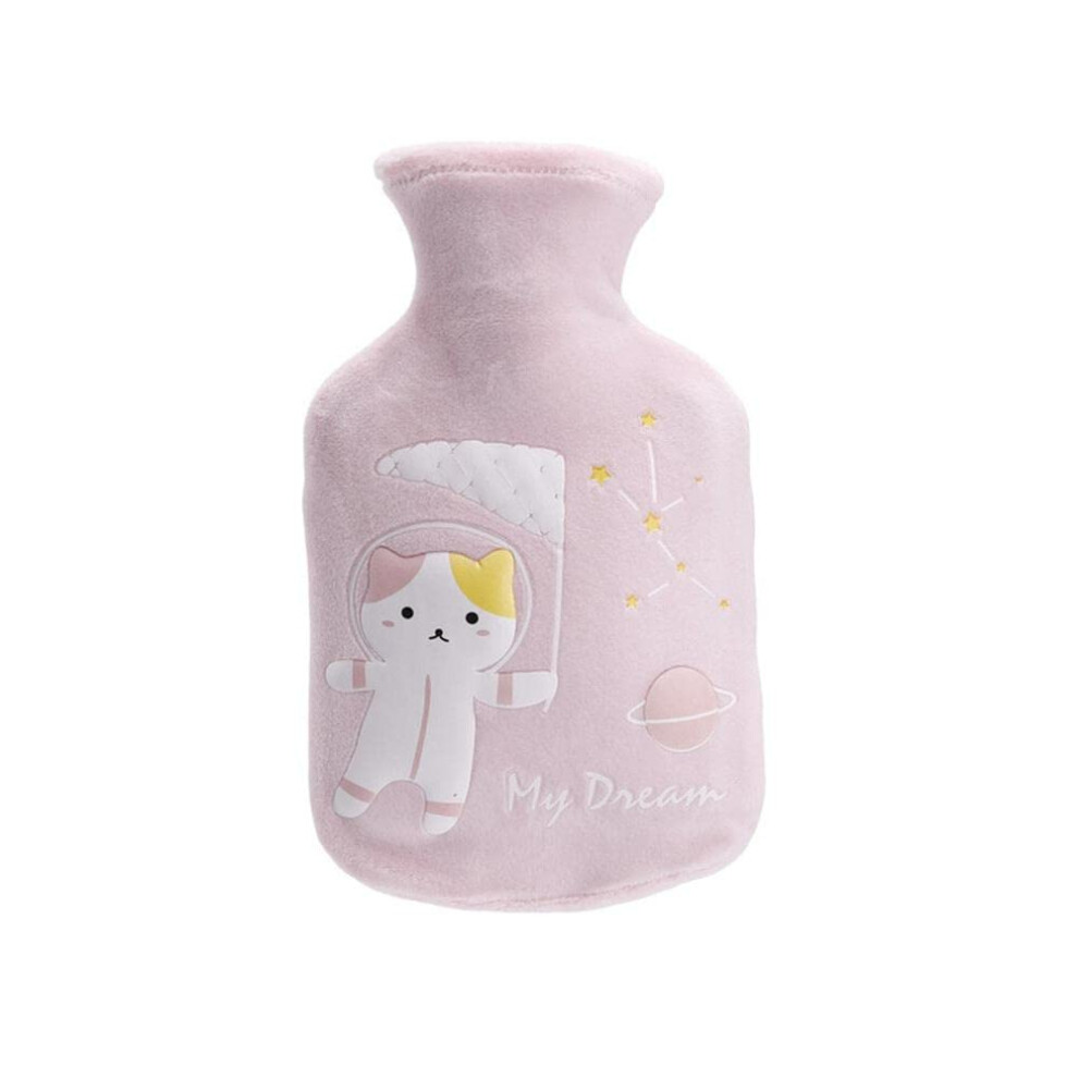 Hot Water Bottle Model B 350ml Rubber With Cover Pain Relief Hand And Feet Warmer Gift Women