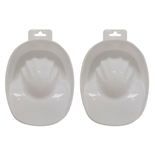 Ergonomic Nail Basin, Durable Plastic Construction for Manicure Tools and Sterilization Treatments, Professional Salon Use Basin for Nail Cuticle Sof