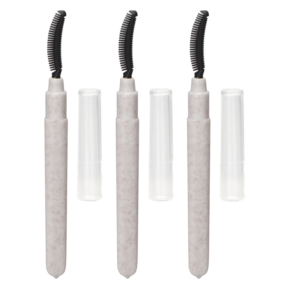 Dust Cover Silicone Eyelash Mascara Brushes, Multifunctional Lash Comb Brush with Angle Adjustable Design, Portable Lash Separating Brush Wand for Tr
