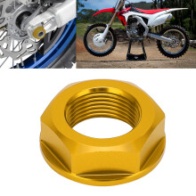 Aluminum Rear Wheel Axle Nut M22x1.5 for Kawasaki KX125 2003-2008 Gold