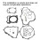 Complete Engine Cylinder Gasket Kit for Yamaha YFZ450 2004-2013 11