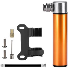 Mini Bicycle Pump 120 PSI Pressure Portable Bike Inflator Aluminum Alloy Gold Road Mountain Cycling