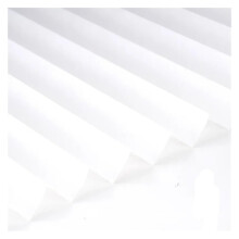 Self Adhesive Blinds Light Filtering Pleated Paper Shades For Windows Easy To Install With Clips White 60 W x 180 L cm