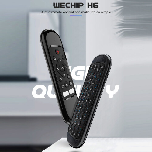 Wechip H6 Smart Air Mouse & Keyboard with Motion Sensing for PC TV Box 2