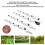 Reflective Bird Repellent Rods, 4 Pcs, 29x2cm, Silver, Plastic 9
