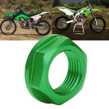 Aluminum Front Wheel Axle Nut M18x1.5 Fit for Kawasaki KLX450R 08-19 Green
