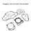 Complete Engine Cylinder Gasket Kit for Yamaha YFZ450 2004-2013 3