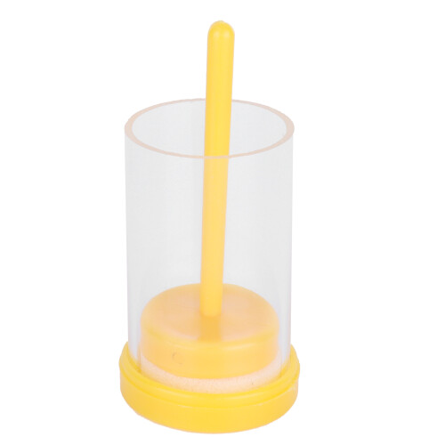 5Pcs Lightweight Plastic Queen Bee Marking Cage with Bottle and Plunger 2