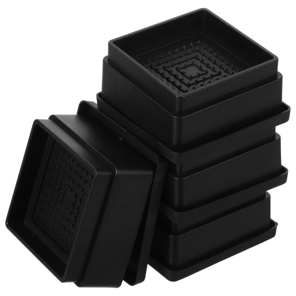 4Pcs Non Slip Furniture Risers Stackable Bed Lifters For Sofa Desk Chair Leg Extenders Stable Design Space Saving 9199774274791