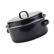 Roaster Pan with Lid Nonstick Enamel Baking Dish for Potatoes Corn Sweet Potatoes