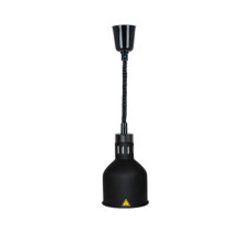 Commercial Food Warmer Buffet Heating Lamp 60-180cm Retractable Black Food Heat Pendant Light for Restaurant Kitchen Service
