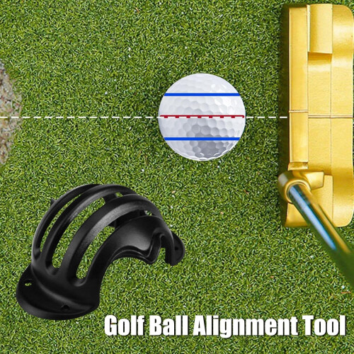 Golf Ball Alignment Marking Tool QuickDrying FadeResistant Lines Marker Reversible Design Clear Imprint 1