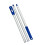 (3 Sections) Durable Adjustable Length 3/4 Section Extendable Pool Skimmer Poles Lightweight Aluminum for Deep Swimming Pool Cleaning Multicolor 1