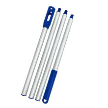 (4 Sections) Durable Adjustable Length 3/4 Section Extendable Pool Skimmer Poles Lightweight Aluminum for Deep Swimming Pool Cleaning Multicolor