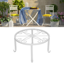 Plant Stand Floor Shelf for Balcony & Living Room in White Color