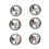 6-teiliges Set, farbige Edelstahlschüssel, 7