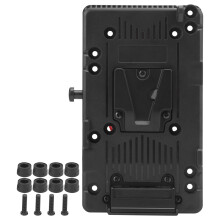 Gold Mount batterijadapterplaat, V-mount, VLock-compatibiliteit, voorzien van D-tap-uitgang, camera-accessoires, batterijplaat, voeding,
