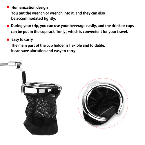 Foldable Aluminum Motorcycle Cup Holder for GL 1800 2001-2015 2