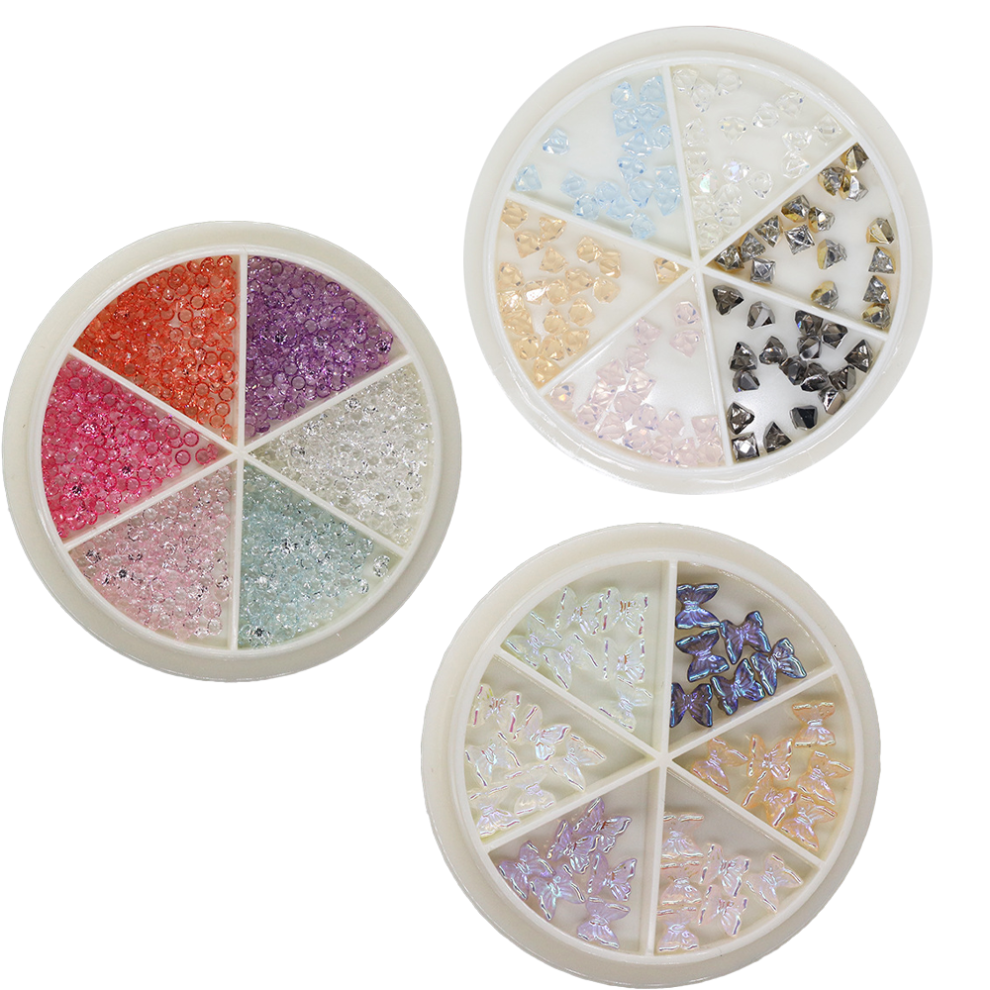 DIY Crafts Enthusiast's Dream, Cute Nail Charms for Unique Pattern Creation on Various Surfaces, Easy Application on Natural & Artificial Nails (Perf