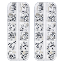 Crystal AB Flatbacks: een glinsterende aanvulling op je knutselcollectie voor Halloweenfeestjes, nachtclubs en dagelijks gebruik.