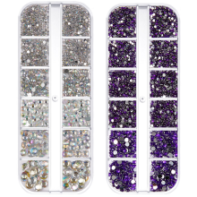 Kreatives Bastelzubehör, Strasssteine zum Basteln, flache Kristall-Strasssteine, Nagelkunstbedarf, Regenbogen-Edelsteine, ideal zum Verschönern