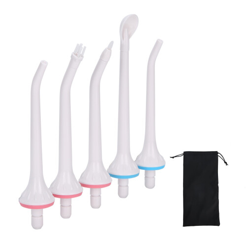 Ensemble d'embouts de rechange pour hydropulseur, conception douce respectueuse des gencives, structure durable en ABS étanche, compatible avec les