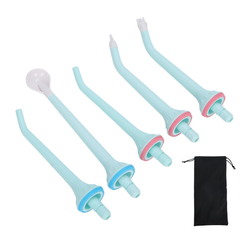 Ensemble d'embouts de rechange pour hydropulseur, conception douce respectueuse des gencives, structure durable en ABS étanche, compatible avec les