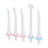 Ensemble d'embouts de rechange pour hydropulseur, conception douce respectueuse des gencives, structure durable en ABS étanche, compatible avec les 2