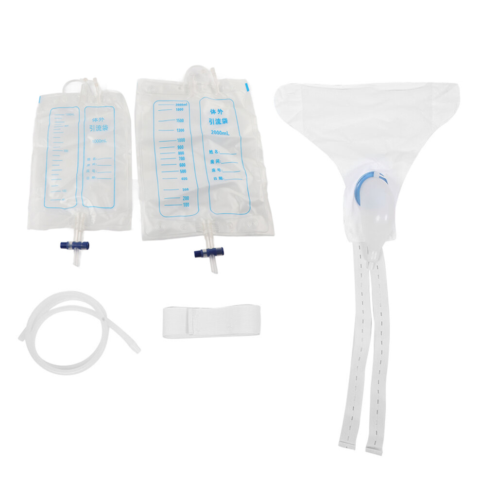 Sterile Urinary Drain Bag Leak Resistant Smooth Sliding Fabric Odor Free Anti Reflux Chamber Twist Valve Urine Bag For Home Health Aids Hygienic
