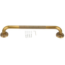 Maniglione di sicurezza zigrinato per il bagno, ideale per la doccia, in acciaio inox antiscivolo, con montaggio a parete, design a scomparsa e
