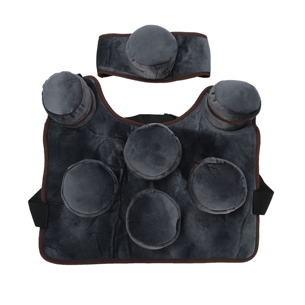 Smokeless Moxibustion Bag Portable Flocking Cloth Warm Stimulation Moxa Burner Box With Combination Cups For Drug Absorption And Sedative Effect