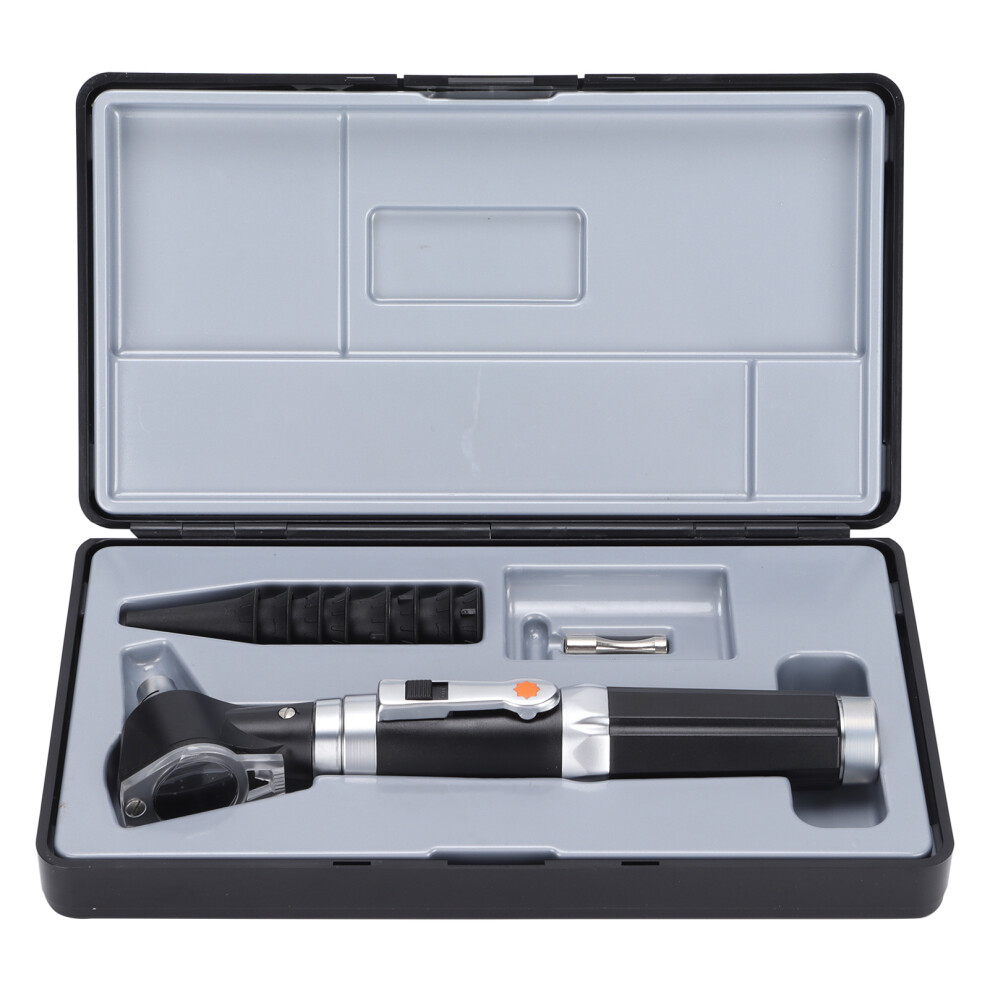 Medical Otoscope with Bright Illumination, Fiber Optic Technology for LED Bulb Performance, 3X Magnification Lens with Reusable Specula, Ergonomic Ha