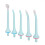 Ensemble d'embouts de rechange pour hydropulseur, conception douce respectueuse des gencives, structure durable en ABS étanche, compatible avec les 2