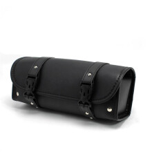 Motorcycle Toolbox Black Waterproof Saddlebags Front Pannier Bag Tools Bag Retro Barrel Style