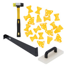Kit di installazione per pavimenti in vinile a listoni Kit di attrezzi per pavimenti in laminato Include blocco di battitura Manico resistente