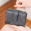 Fashion Blocking Wallet Flexibler Stauraum Weiche-Blau 6
