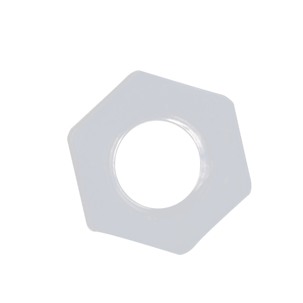 50Pcs White Plastic Hex Nuts M6 Corrosion-Resistant Industrial Accessories 7901377624444