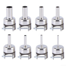 Aluminum Alloy Hot Air Brush Nozzle Set 8Piece Compatible Hot Air Desoldering Stations Models 850 850A 852 852D 852D+