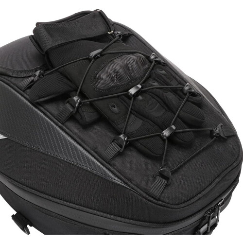 Saddle Bag Motorcycle Compatible Pannier Tailbag  Case Rack Mount Storage Bag 2