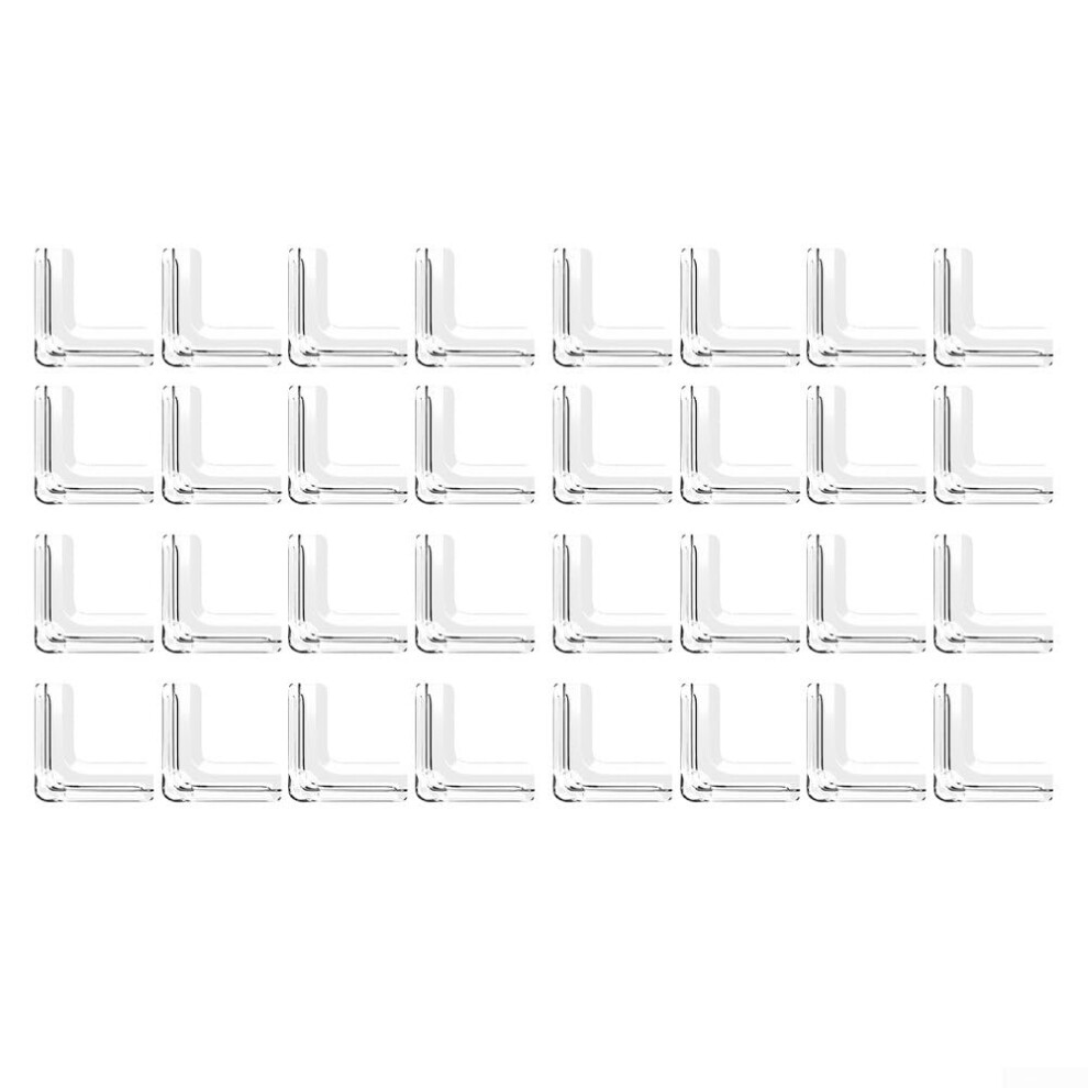 Transparent Baby Corner Guards 32Piece SelfAdhesive Soft PVC Protectors, ShockAbsorbing, Easy Install