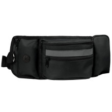 Dogs Treat Bag for Outdoor Training Pet Exercise Walking-Black
