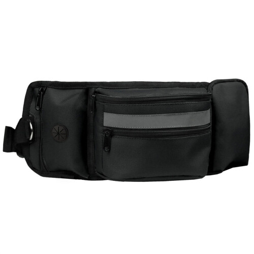 Dogs Treat Bag for Outdoor Training Pet Exercise Walking-Black
