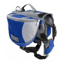 Pet Self-Wearing Bag for Medium Large Dogs Vest with-M Blue