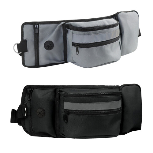 Dogs Treat Bag for Outdoor Training Pet Exercise Walking-Black 1