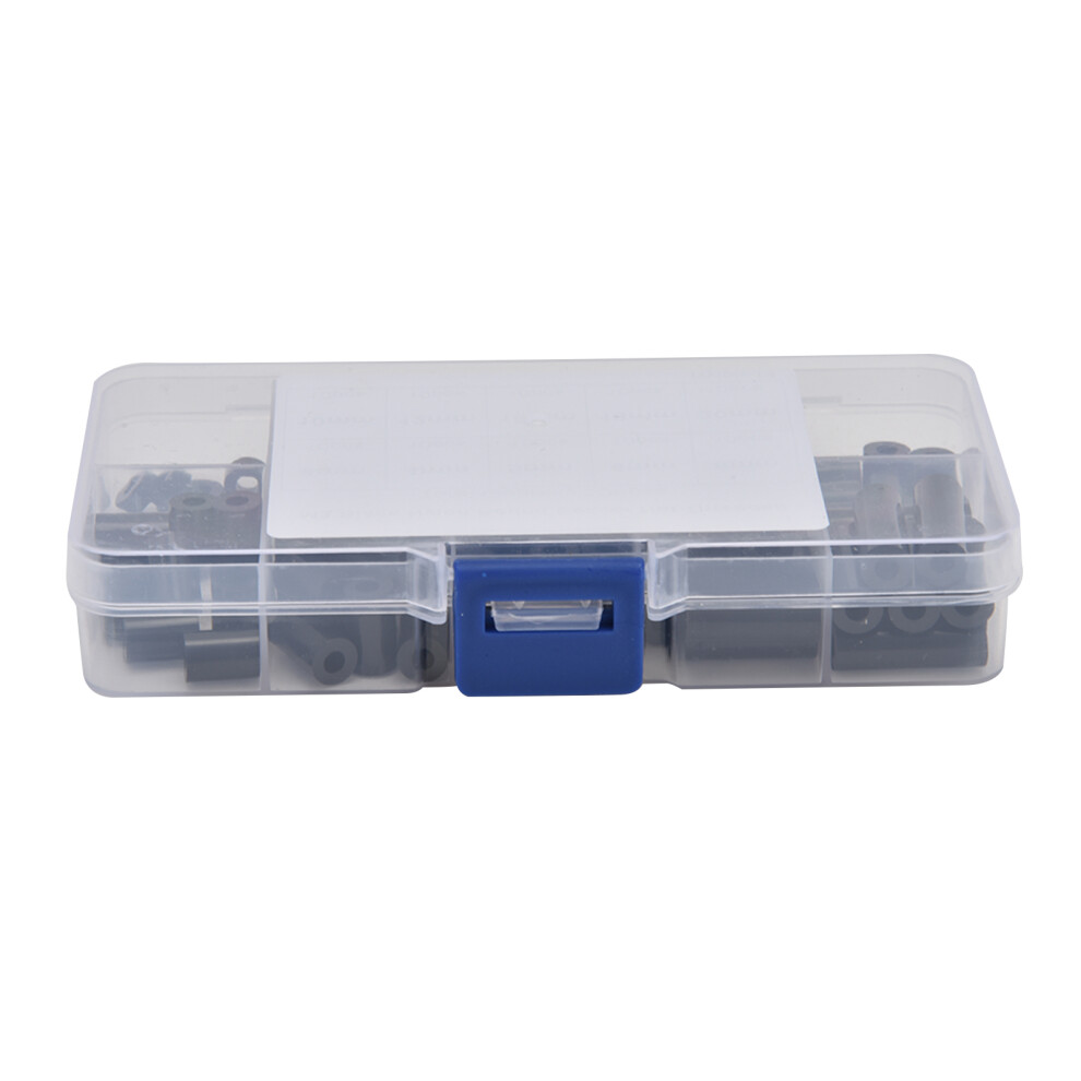 Plastic Insulation Spacers 100Pcs Abs Cylindrical Not Threaded Standoffs Black 4131377627838