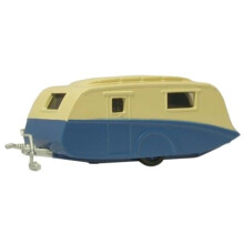 Oxford Diecast Caravan Blue/Cream ODNCV002 N Gauge